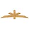 Ekena Millwork Alberta Rough Sawn Timber Gable Bracket, Western Red Cedar, 84"W x 24"H x 4"D x 6"F, 7/12 Pitch GBW084X24X0406ALB00RWR - alternate 1